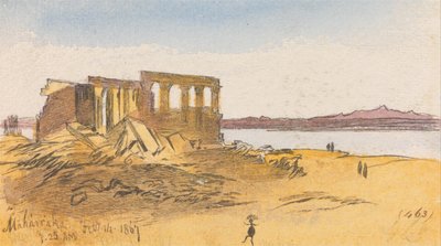 Maharraka, 7:25 am, 14 febbraio 1867 da Edward Lear